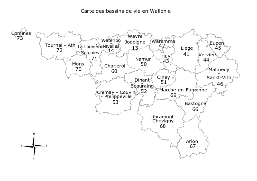 Bassins de vie en Wallonie